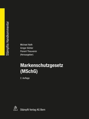 cover image of Markenschutzgesetz (MSchG)